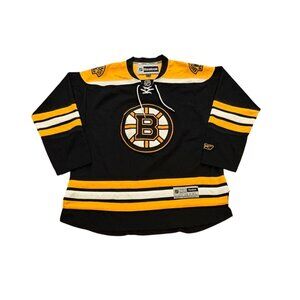 Reebok Boston Bruins Stitched NHL Home Hockey Jersey Black Men's 2XL